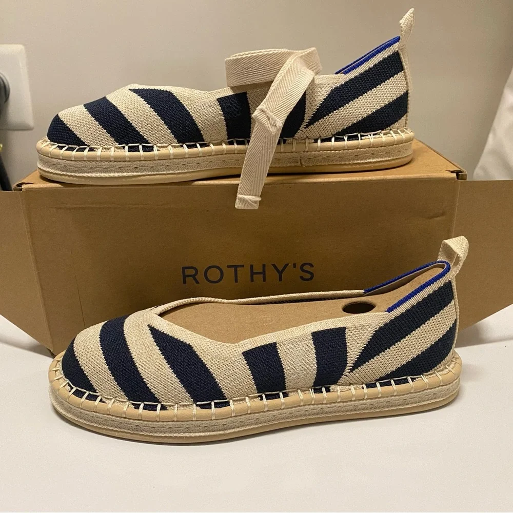 Rothy's Women's Blue and White Espadrilles - Picture 4 of 9